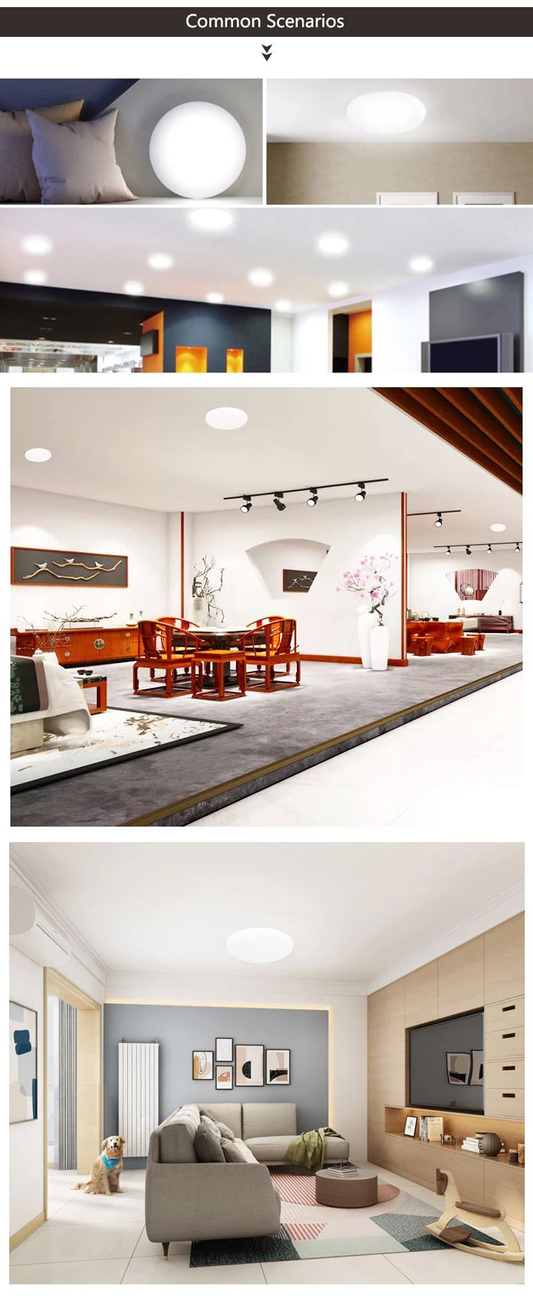 Good price frameless led panel light 10W 15W 22W 30W led downlight round square trimless led panel