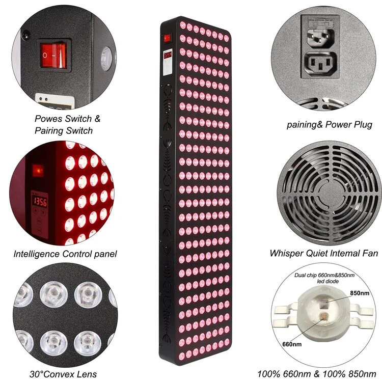 1000 Watt LED Red Light Therapy Panel detail 1000 Watt LED Red Light Therapy Panel detail