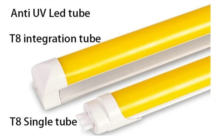 T8 FILTER 480NM-520NM Anti-UV yellow LED TUBE