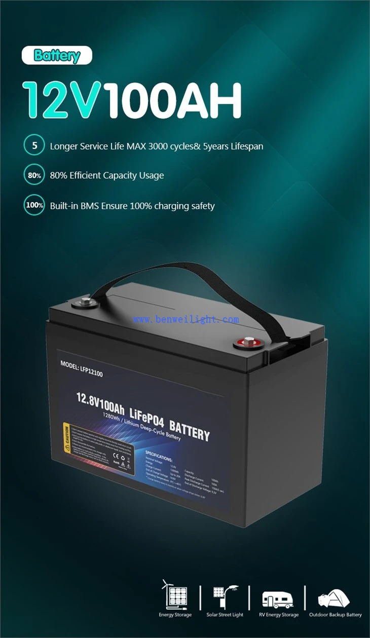 12v 100 Amp Hour Lithium Battery