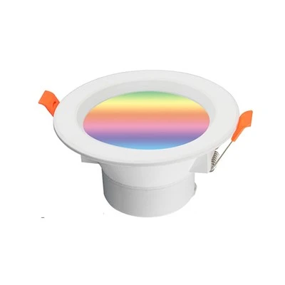 Έξυπνο RGB LED Downlight, Ελεγχόμενο από εφαρμογή Φωτιστικό οροφής με εσοχή