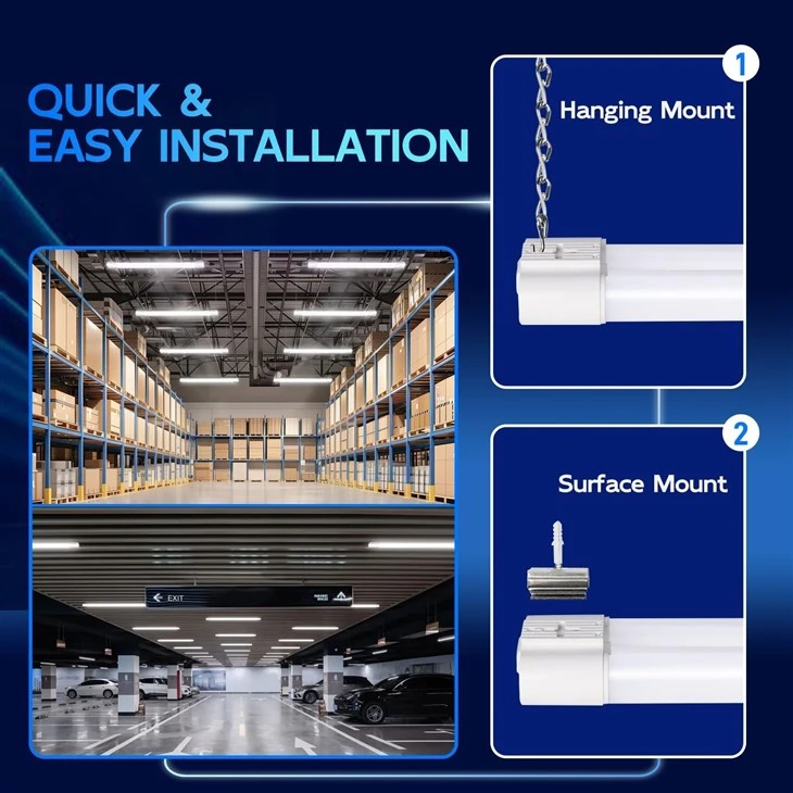 4FT Linkable LED Shop Light 60W 5000K Daylight factory