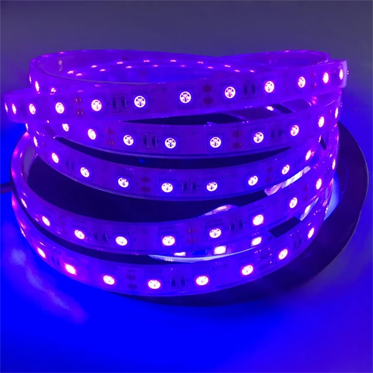 Ip68 365nm Uv C Blacklight Led Strip Light 120 Led/m 2835
