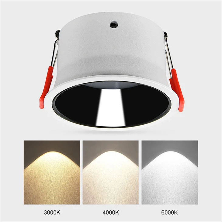 Recessed LED Downlight - 3000K/4000K/6000K, Anti-Glare Deep Cup Design suppliers