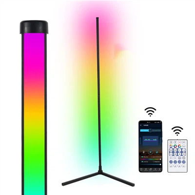 Smart Phone APP ή Απομακρυσμένο Γωνιακό Φωτιστικό 140cm Standing RGB LED Φωτιστικό δαπέδου